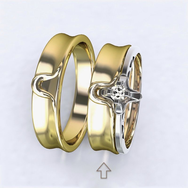 Dámský snubní prsten Lausanne žluté zlato 14kt - 55