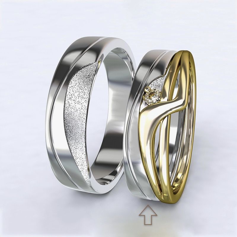 Dámský snubní prsten Yes bílé zlato 14kt - 53
