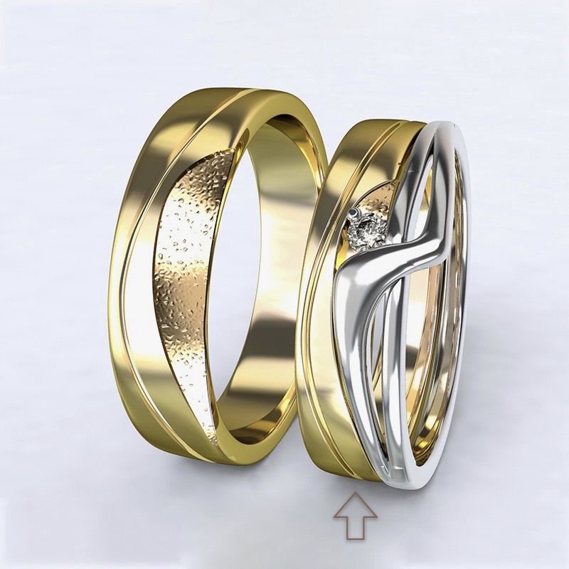 Dámský snubní prsten Yes žluté zlato 14kt - 73