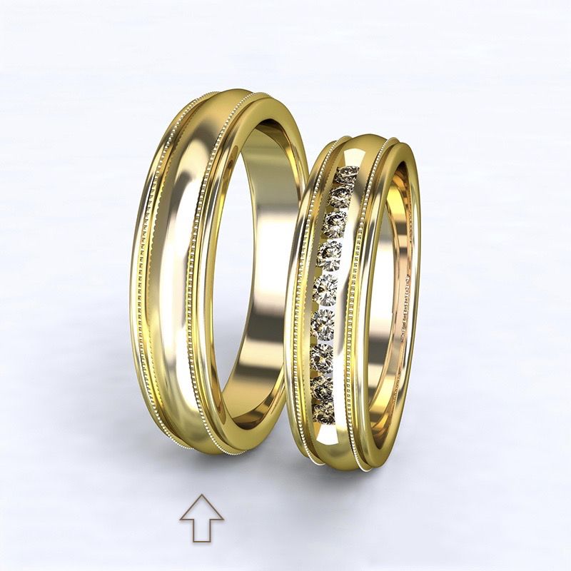 Pánský snubní prsten Avignon žluté zlato 14kt - 65