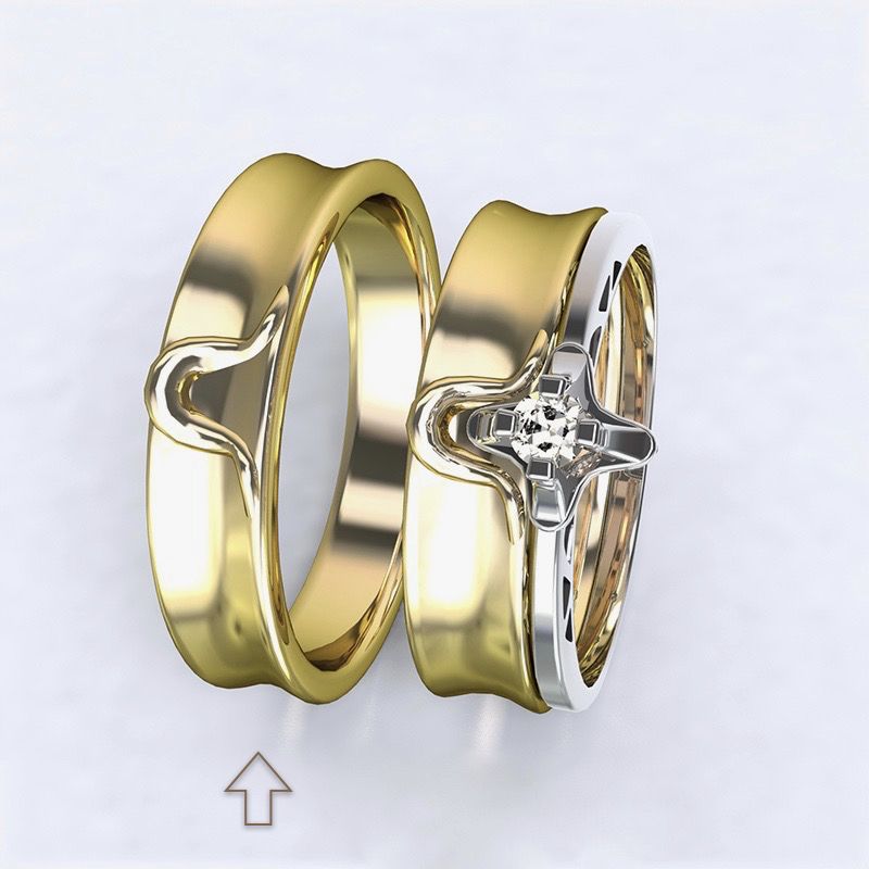 Pánský snubní prsten Lausanne žluté zlato 14kt - 68