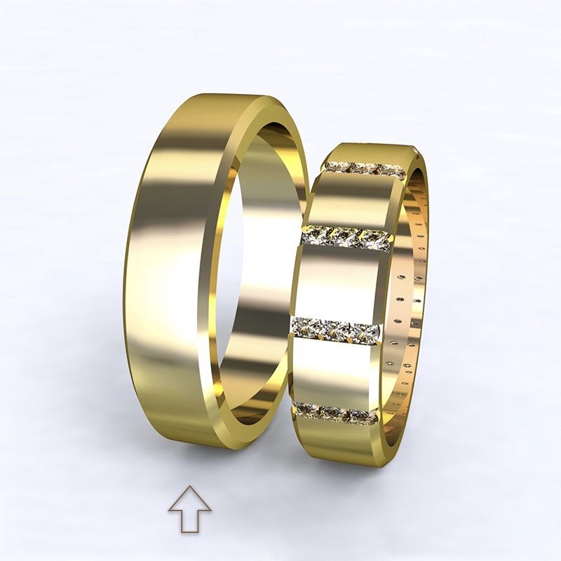 Pánský snubní prsten Legend žluté zlato 14kt - 56