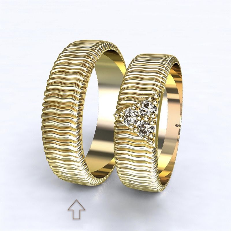 Pánský snubní prsten Nice žluté zlato 14kt - 56