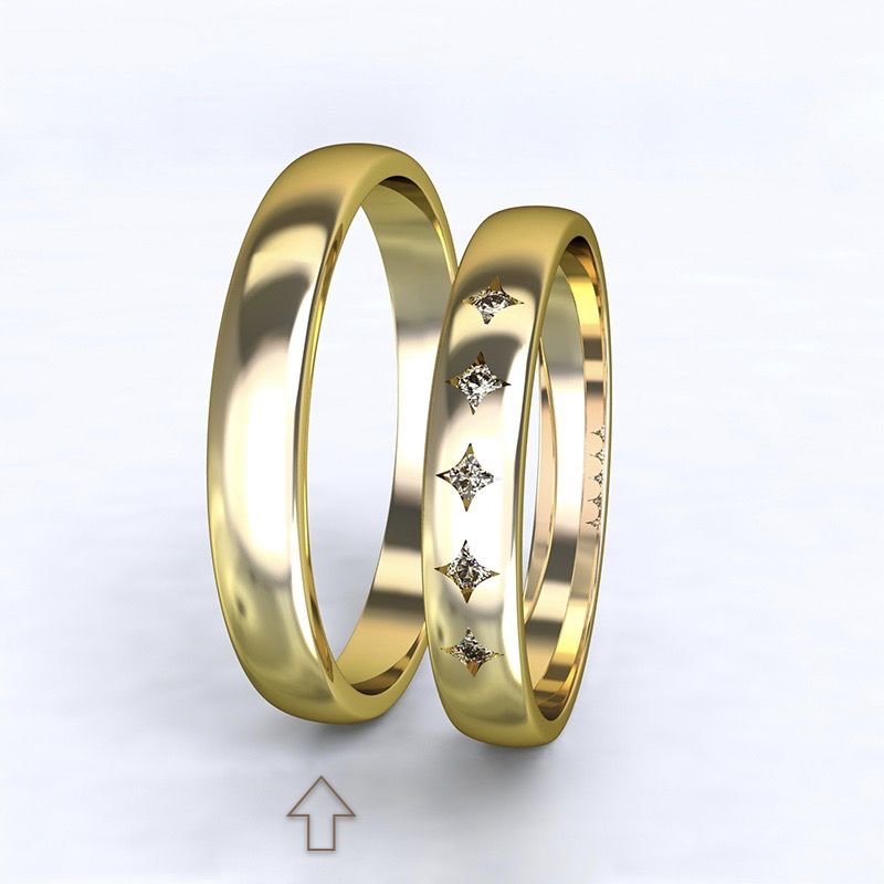 Pánský snubní prsten Special Moment žluté zlato 14kt - 59