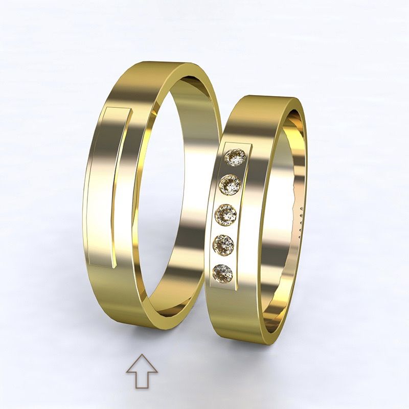 Pánský snubní prsten Terni žluté zlato 14kt - 52