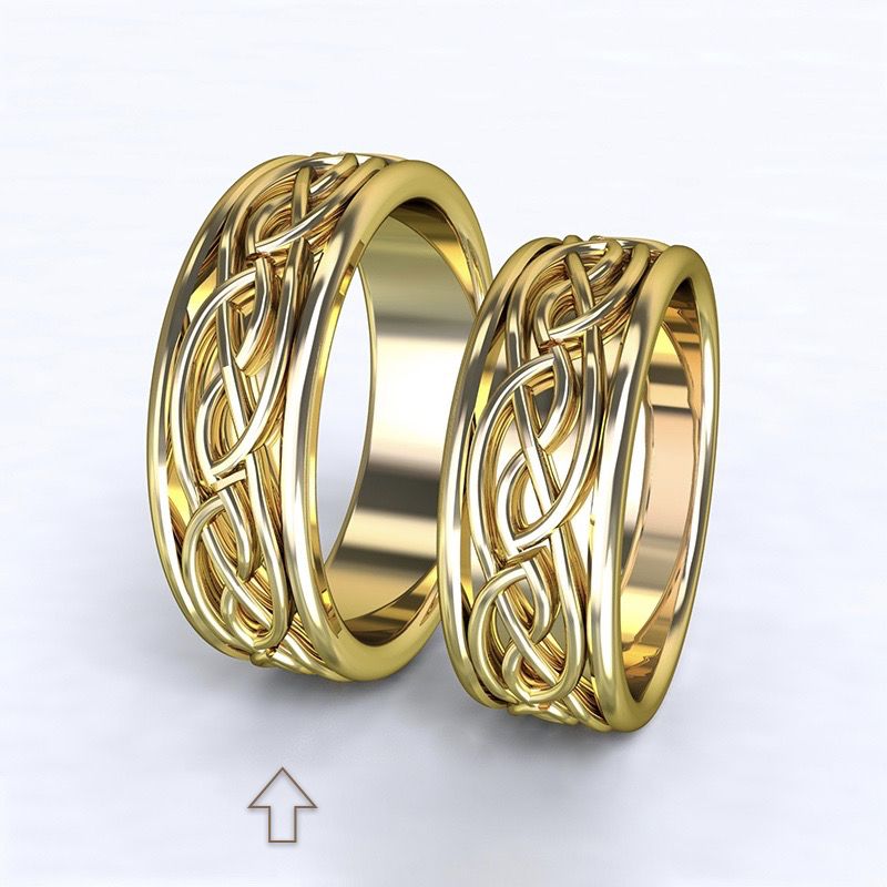 Pánský snubní prsten Tiberia žluté zlato 14kt - 45