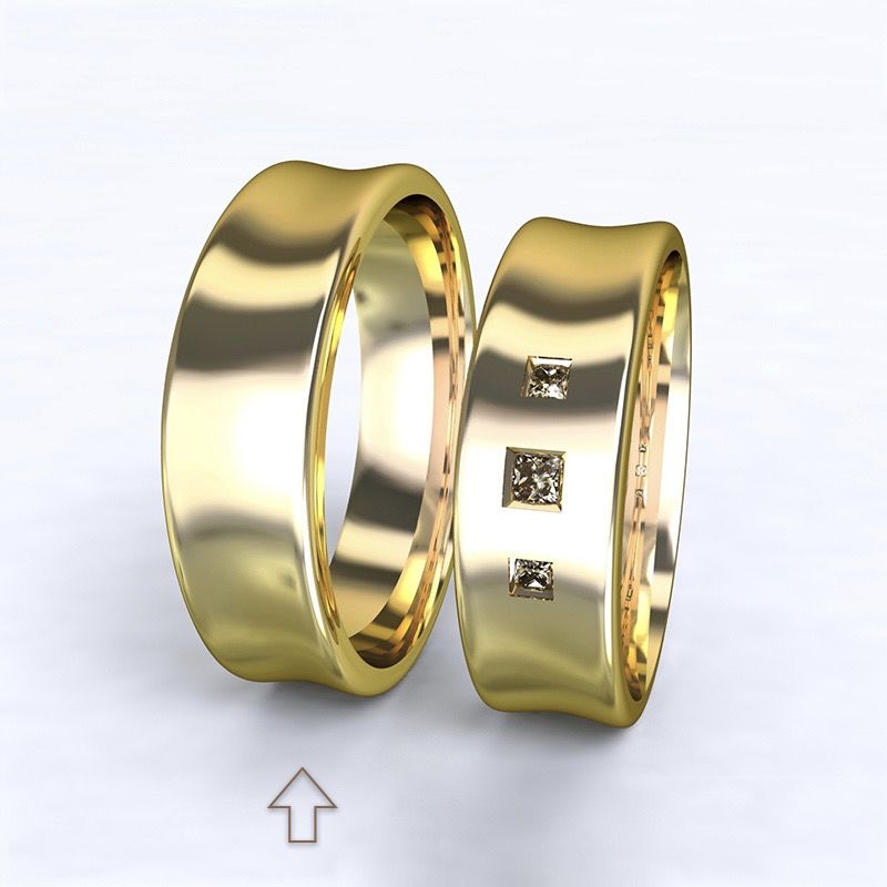 Pánský snubní prsten Dijon žluté zlato 14kt - 63